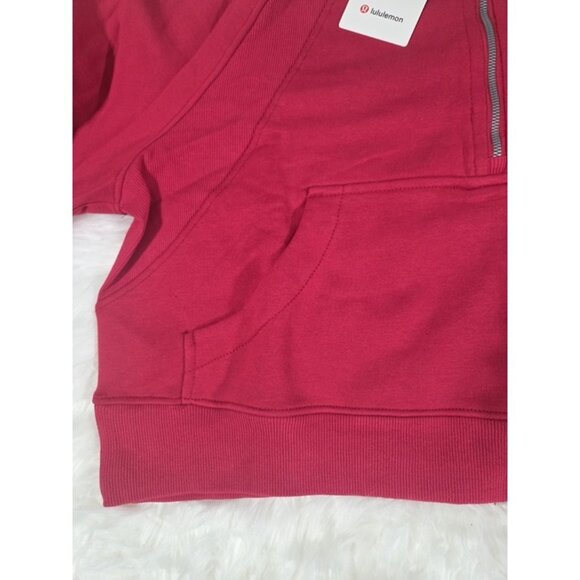 NWT Lululemon Scuba Oversized Funnel-Neck Half Zip in Red Sz 10 - Picture 4 of 6